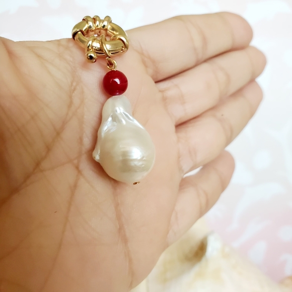 Boho Asymmetric Rough Pearl Necklace - Gold change - Picture 11 of 12